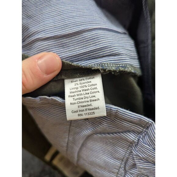 Wildfang Essential Trouser Pants women's size 0 olive green ace collection - Picture 6 of 7